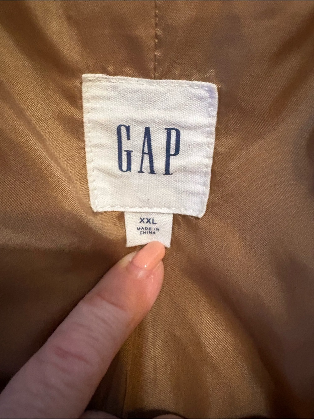 GAP Women's Teddy Coat in Camel Brown - Picture 5 of 8